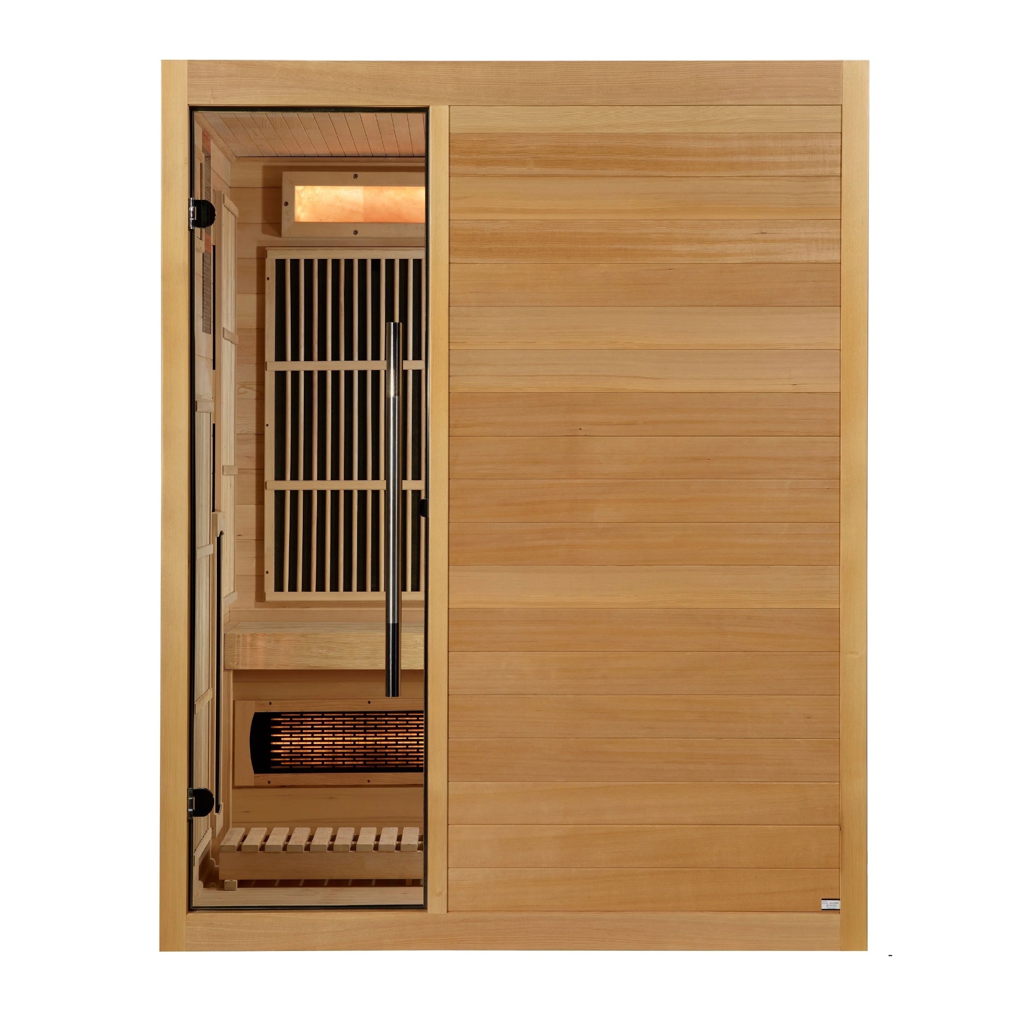 Golden Designs 2025 Soria 3 Person Hybrid Sauna (Indoor) Full Spectrum and Harvia Traditional Stove (GDI-8330-01)