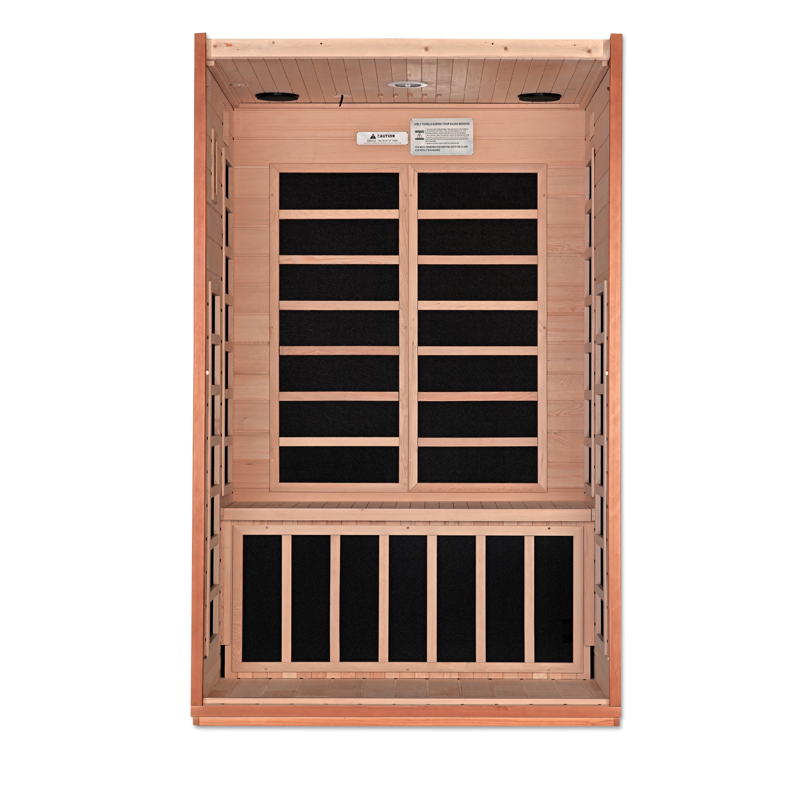 Golden Designs Dynamic "Cardoba" 2 Person Ultra Low EMF FAR IR Sauna (DYN-6203-01 Elite)