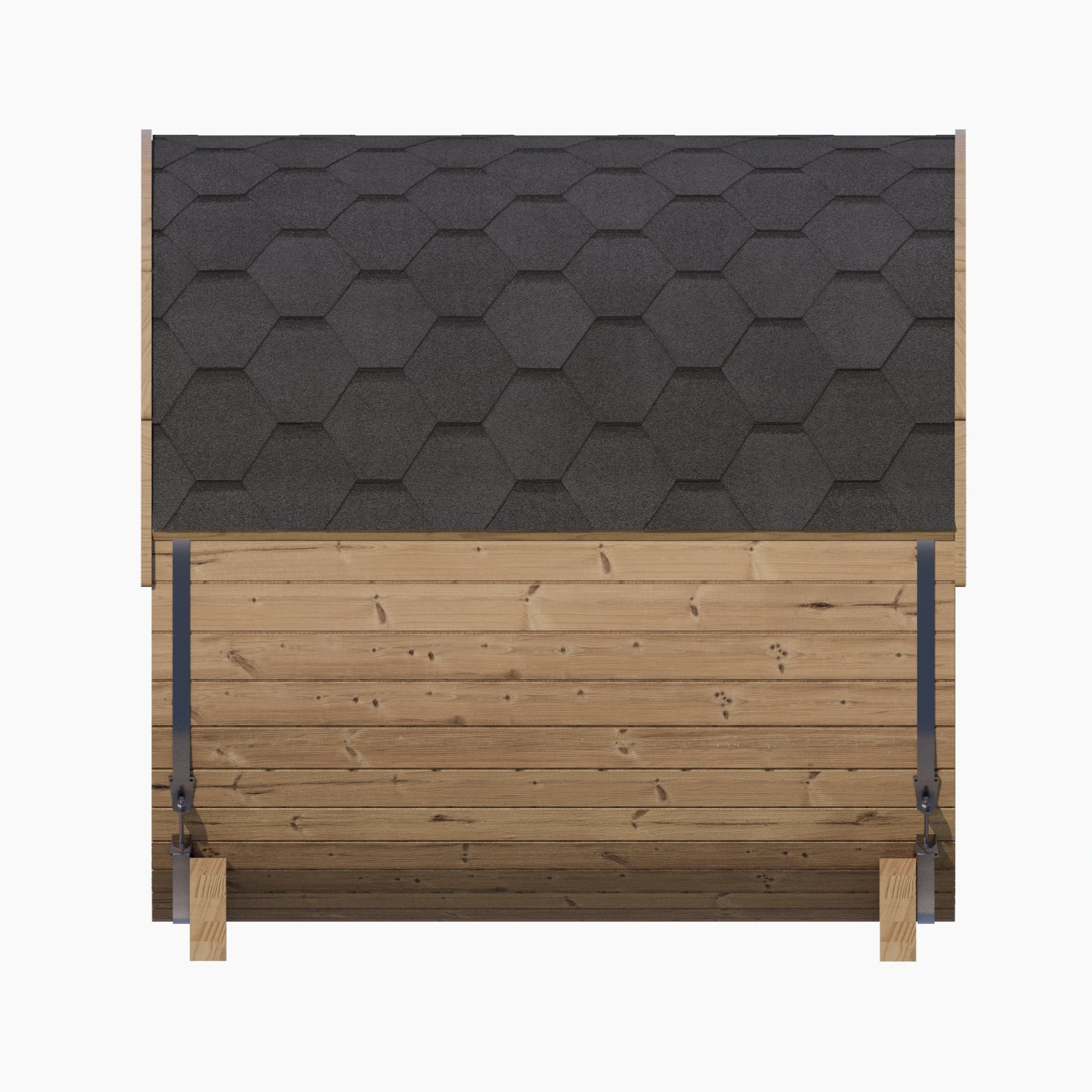 SaunaLife Model E7G 4 Person Barrel Sauna With Glass Front
