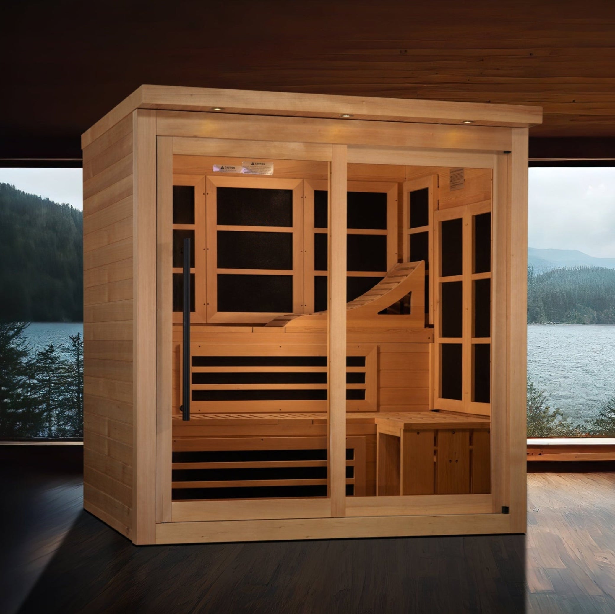 Golden Designs 6 Person Near Zero EMF Far IR Sauna (GDI-6996-02)