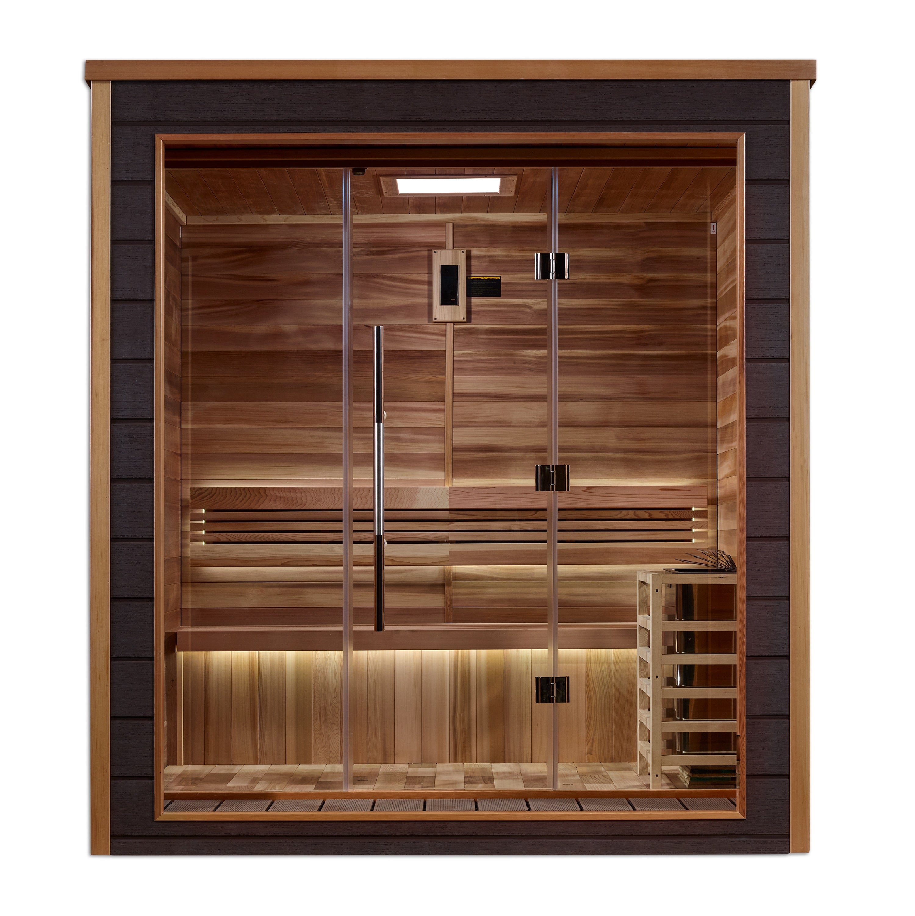 Golden Designs Drammen 3 Person Outdoor-Indoor Traditional Sauna (GDI-8203-01)