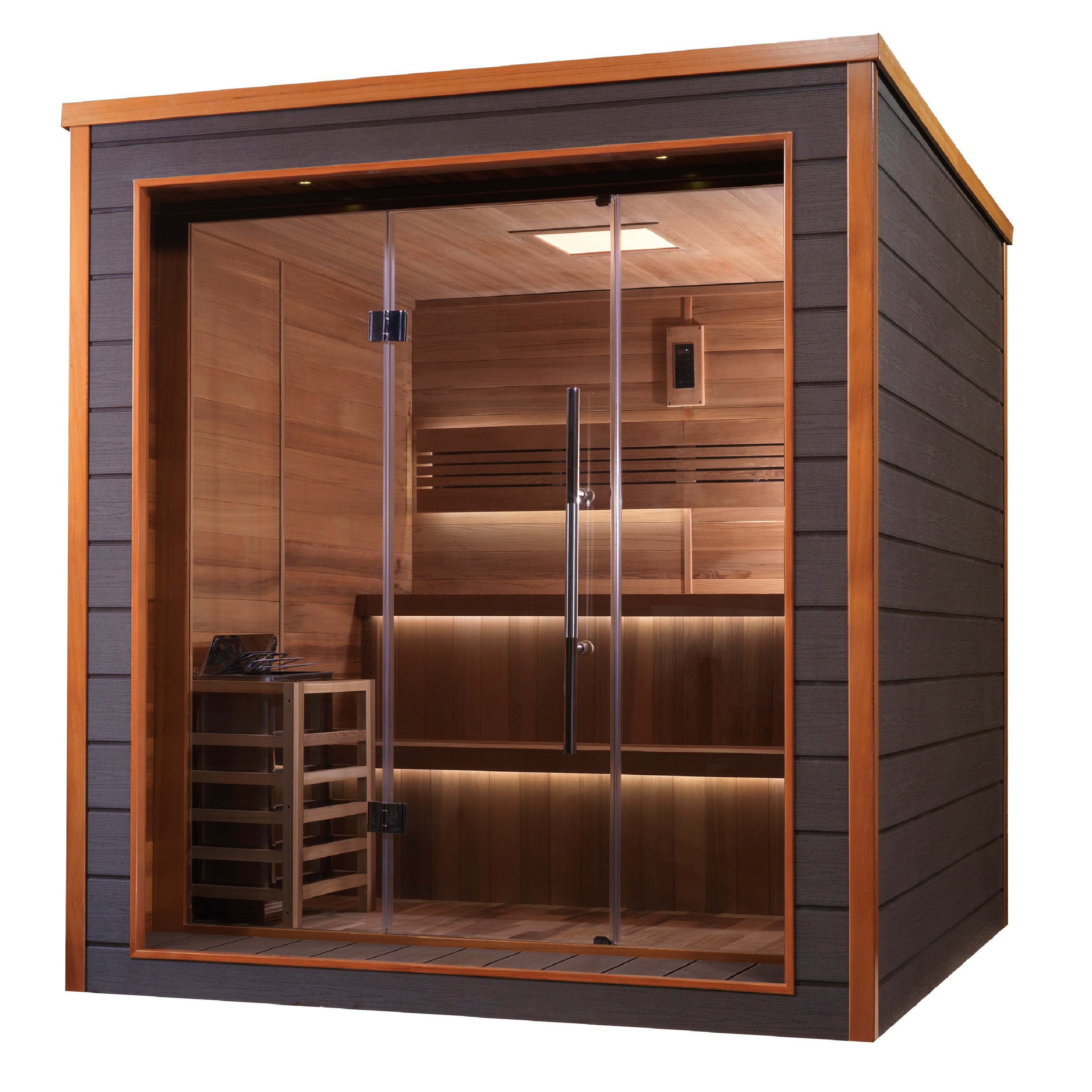 Golden Designs Bergen 6 Person Outdoor-Indoor Traditional Sauna (GDI-8206-01)