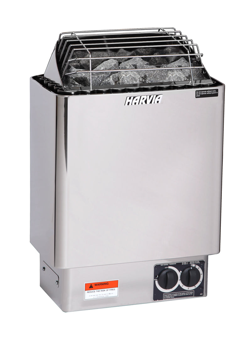 Harvia Kip Series 6kW Stainless Steel Sauna Heater at 208V 3PH