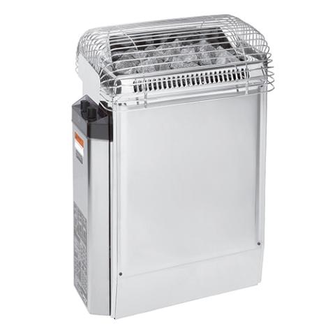 Harvia Topclass Series 8kW Stainless Steel Sauna Heater at 240V 1PH with Built-In Time and Temperature Controls