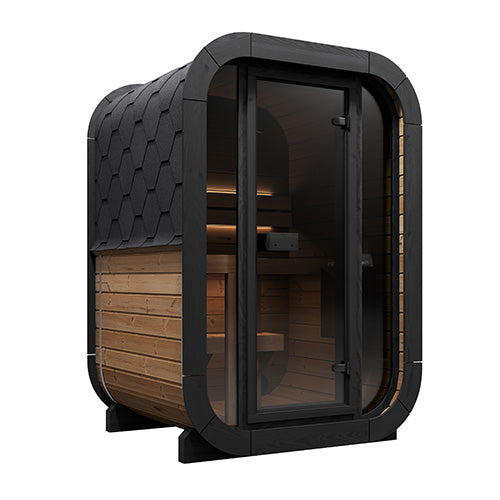 SaunaLife Model CL3G 2 Person Cube-Series Outdoor Sauna Kit