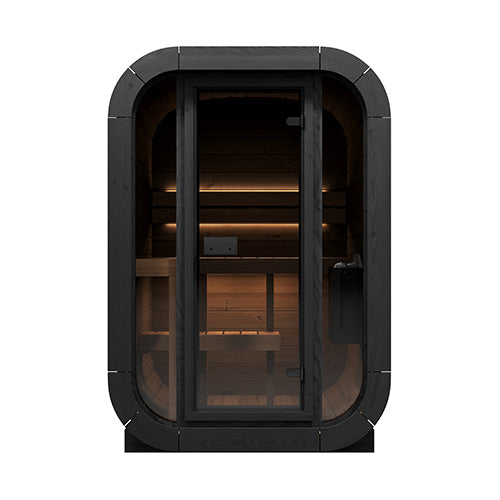 SaunaLife Model CL3G 2 Person Cube-Series Outdoor Sauna Kit