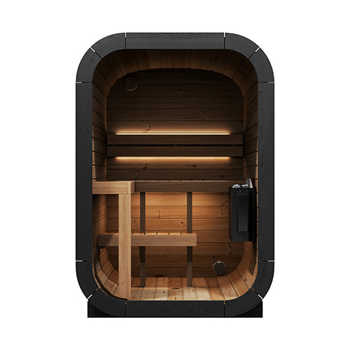 SaunaLife Model CL3G 2 Person Cube-Series Outdoor Sauna Kit