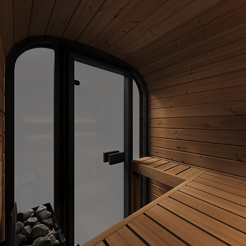 SaunaLife Model CL3G 2 Person Cube-Series Outdoor Sauna Kit