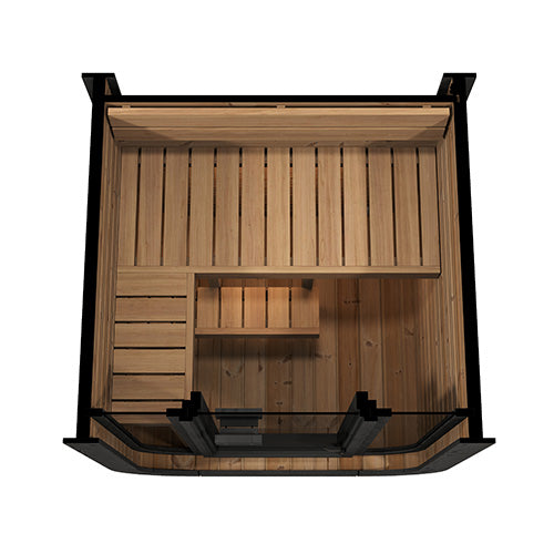 SaunaLife Model CL3G 2 Person Cube-Series Outdoor Sauna Kit