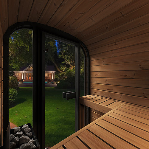 SaunaLife Model CL3G 2 Person Cube-Series Outdoor Sauna Kit
