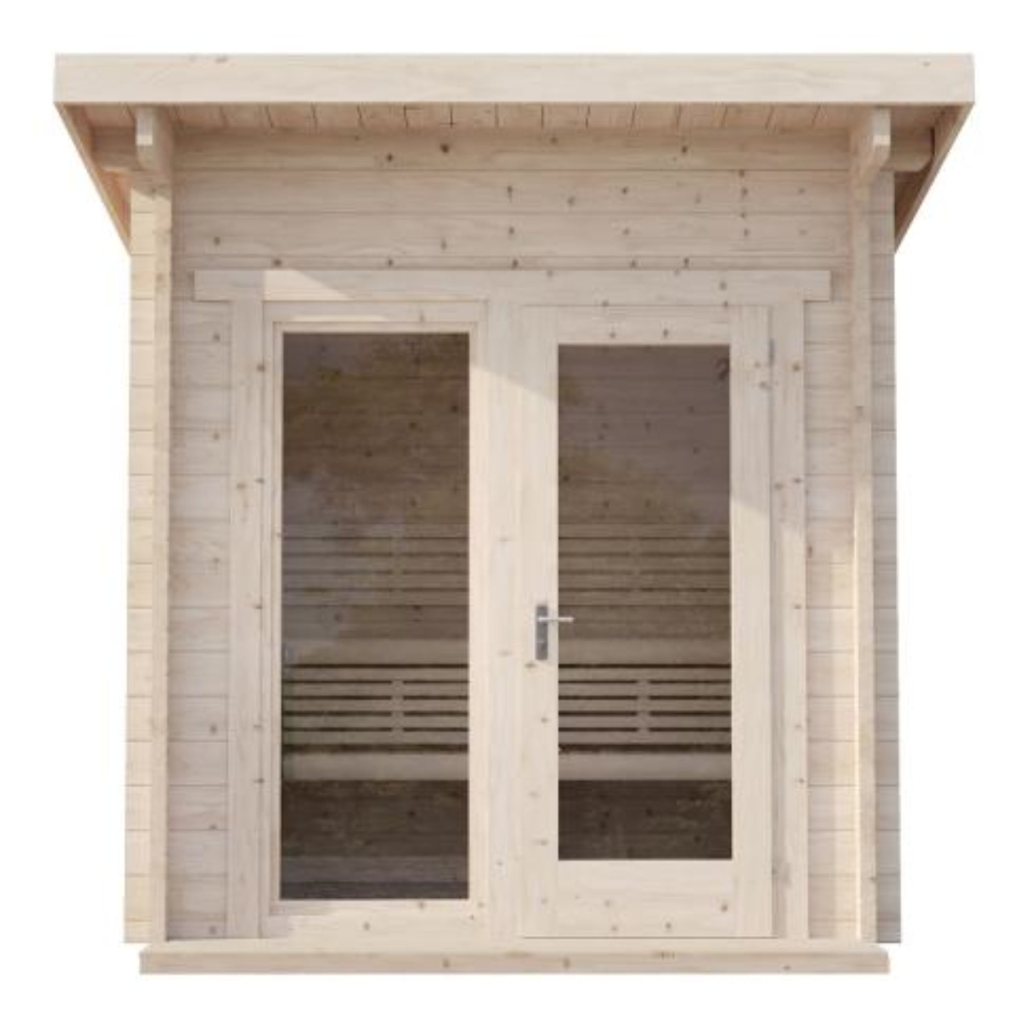 SaunaLife Model G4 6-Person Garden Series Outdoor Home Sauna Kit