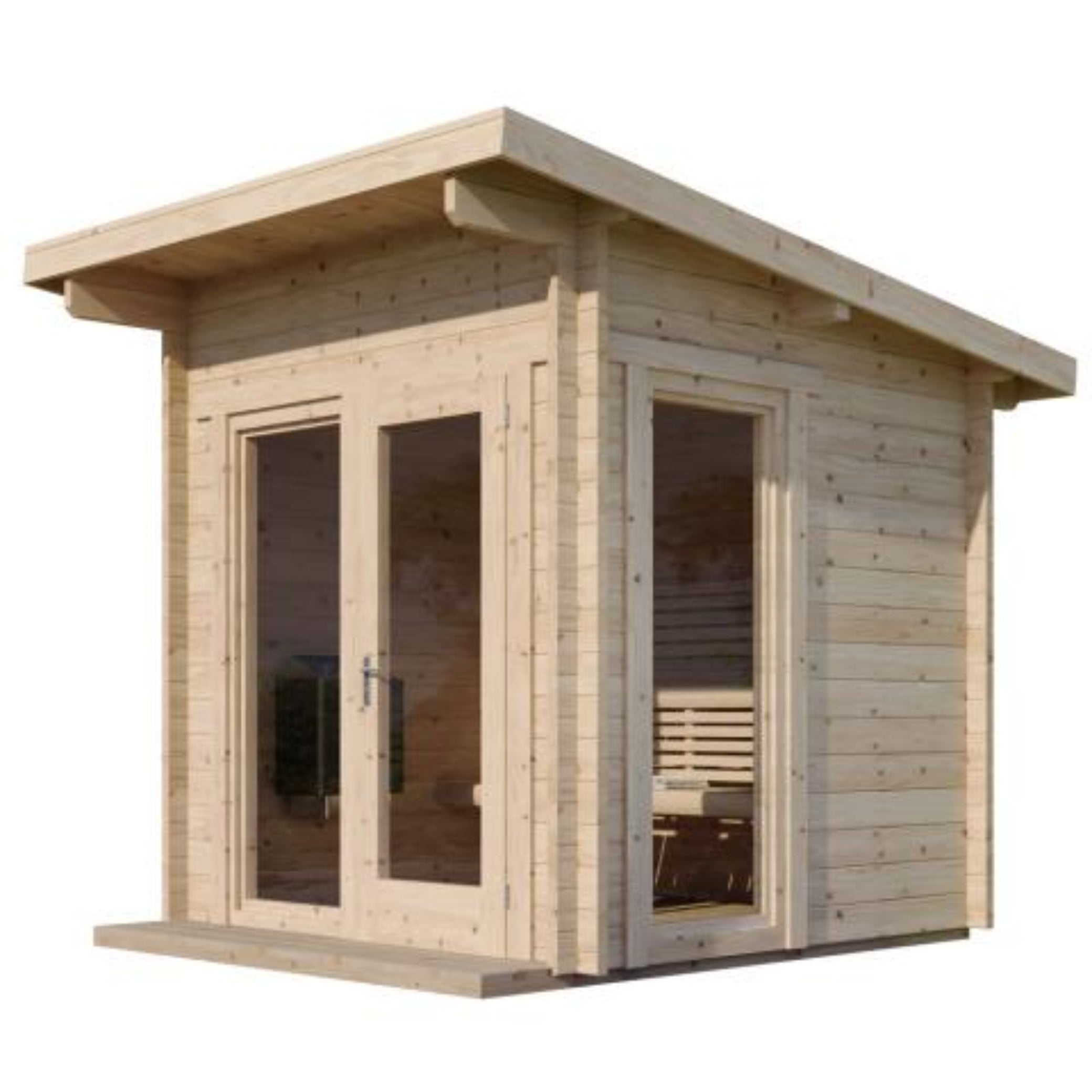 SaunaLife Model G4 6-Person Garden Series Outdoor Home Sauna Kit