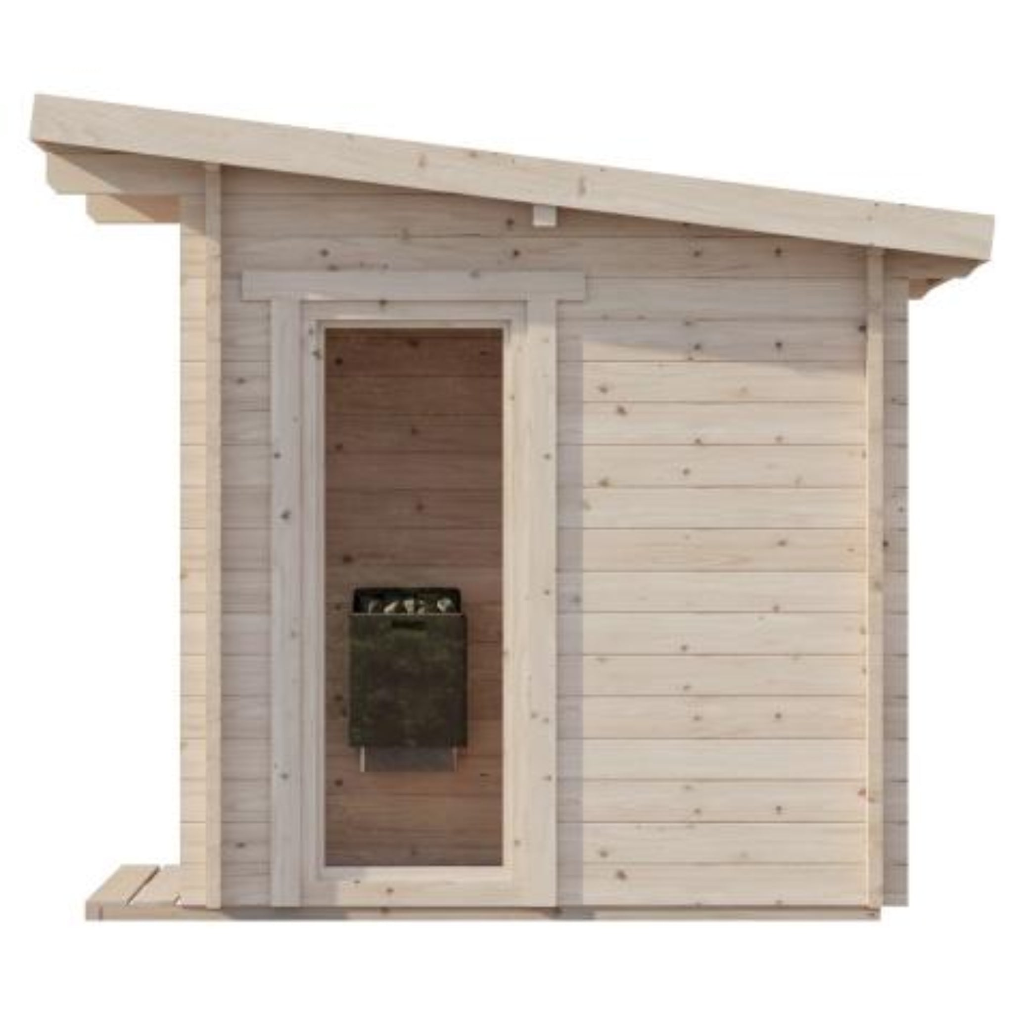 SaunaLife Model G4 6-Person Garden Series Outdoor Home Sauna Kit