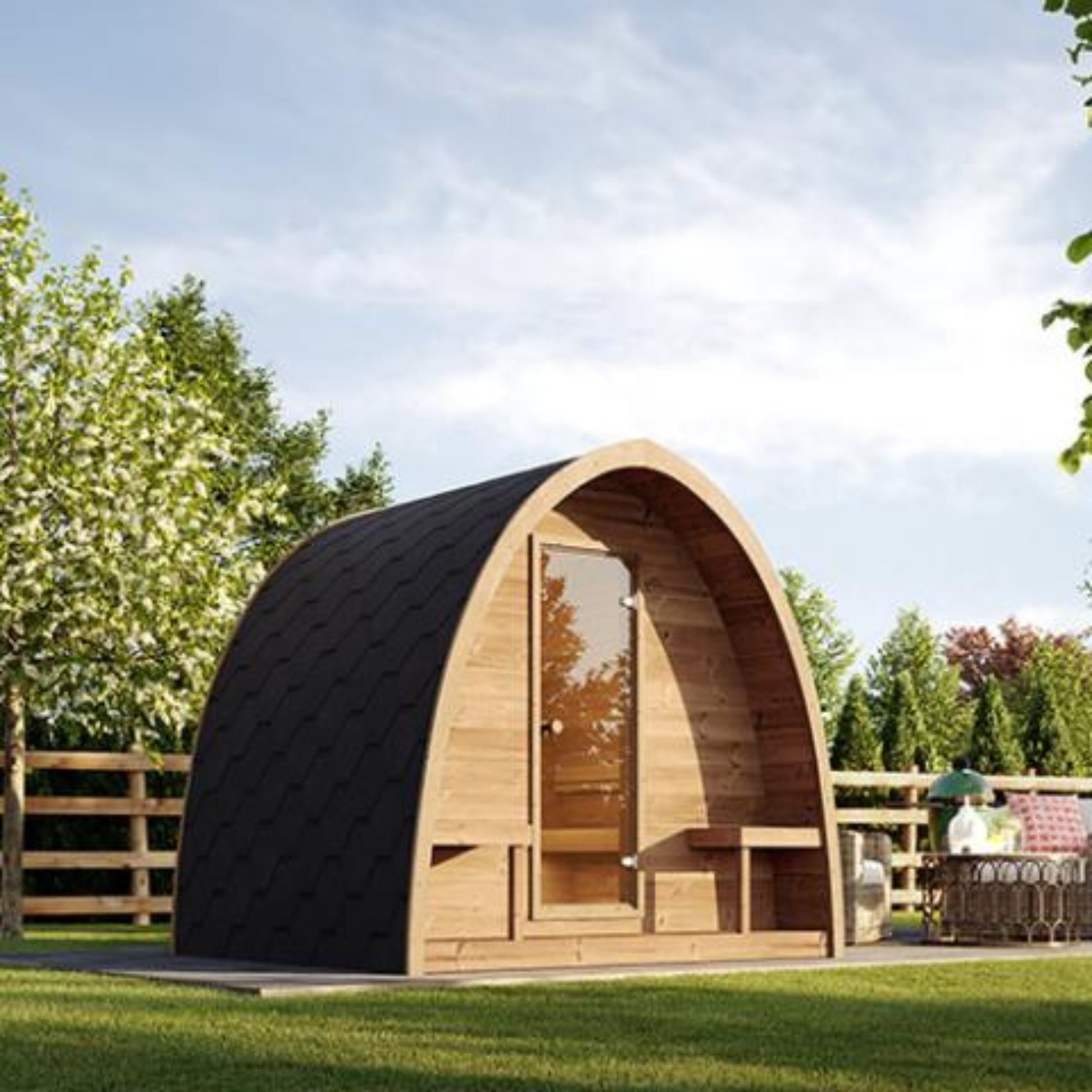 SaunaLife Model G3 6-person Outdoor Home Sauna Kit