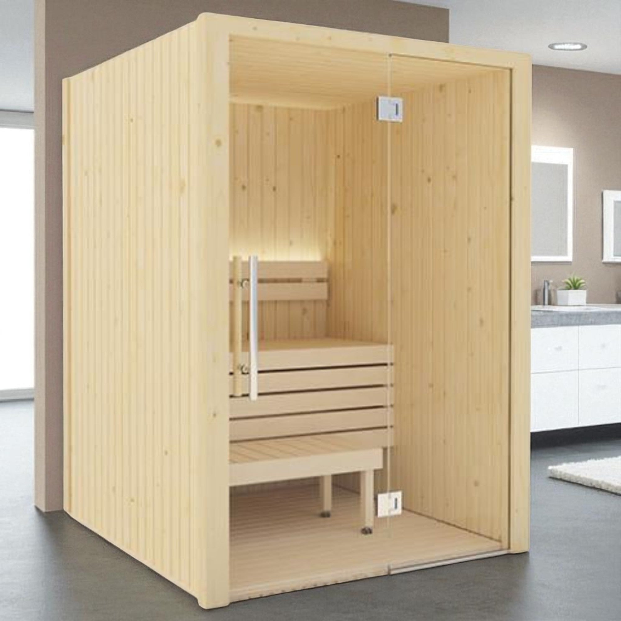 SaunaLife Model X2 1-2 Person XPERIENCE Series Indoor Home Sauna