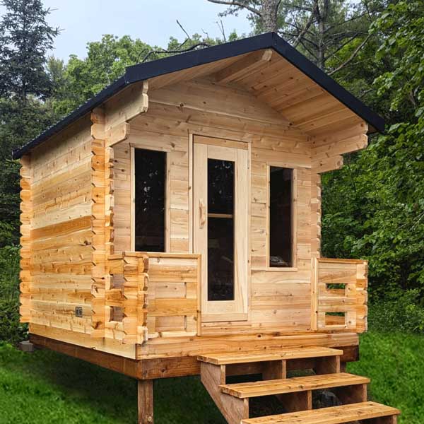 Dundalk Leisure Georgian Cabin Sauna with Porch CTC88PE