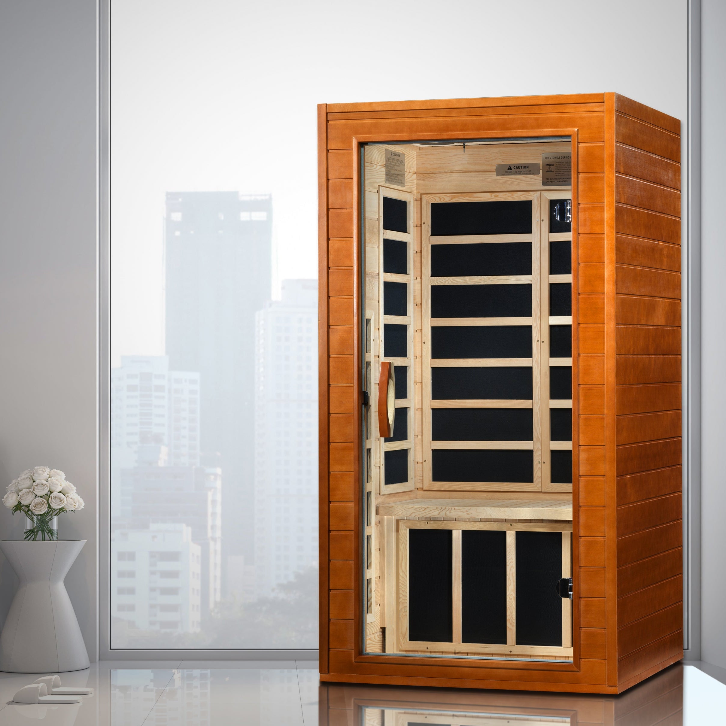Golden Designs Dynamic Avila 1-2 Person Low EMF FAR IR Sauna (DYN-6103-01)