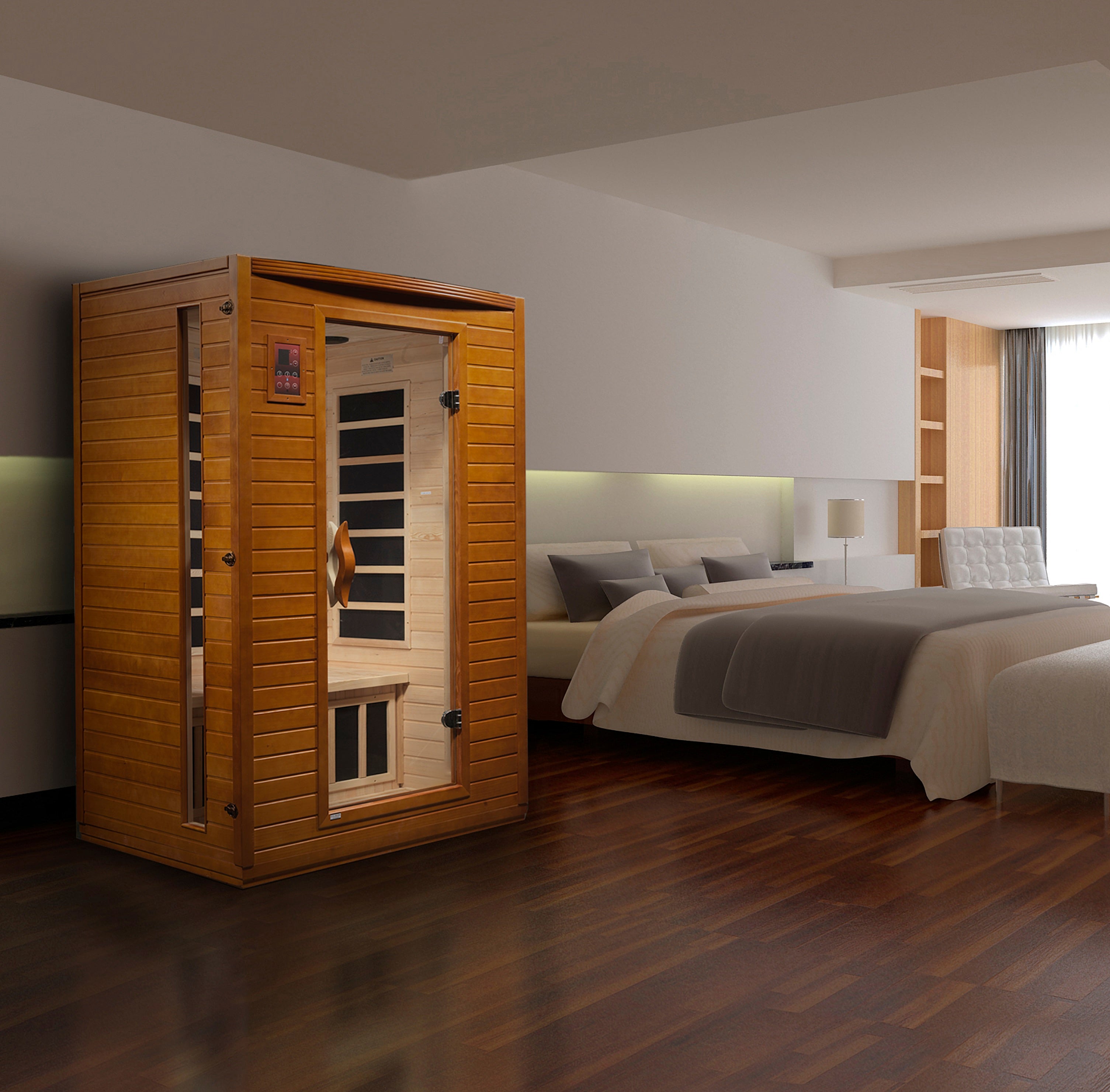 Golden Designs Dynamic Versailles 2 Person Low EMF Far IR Sauna (DYN-6202-03)