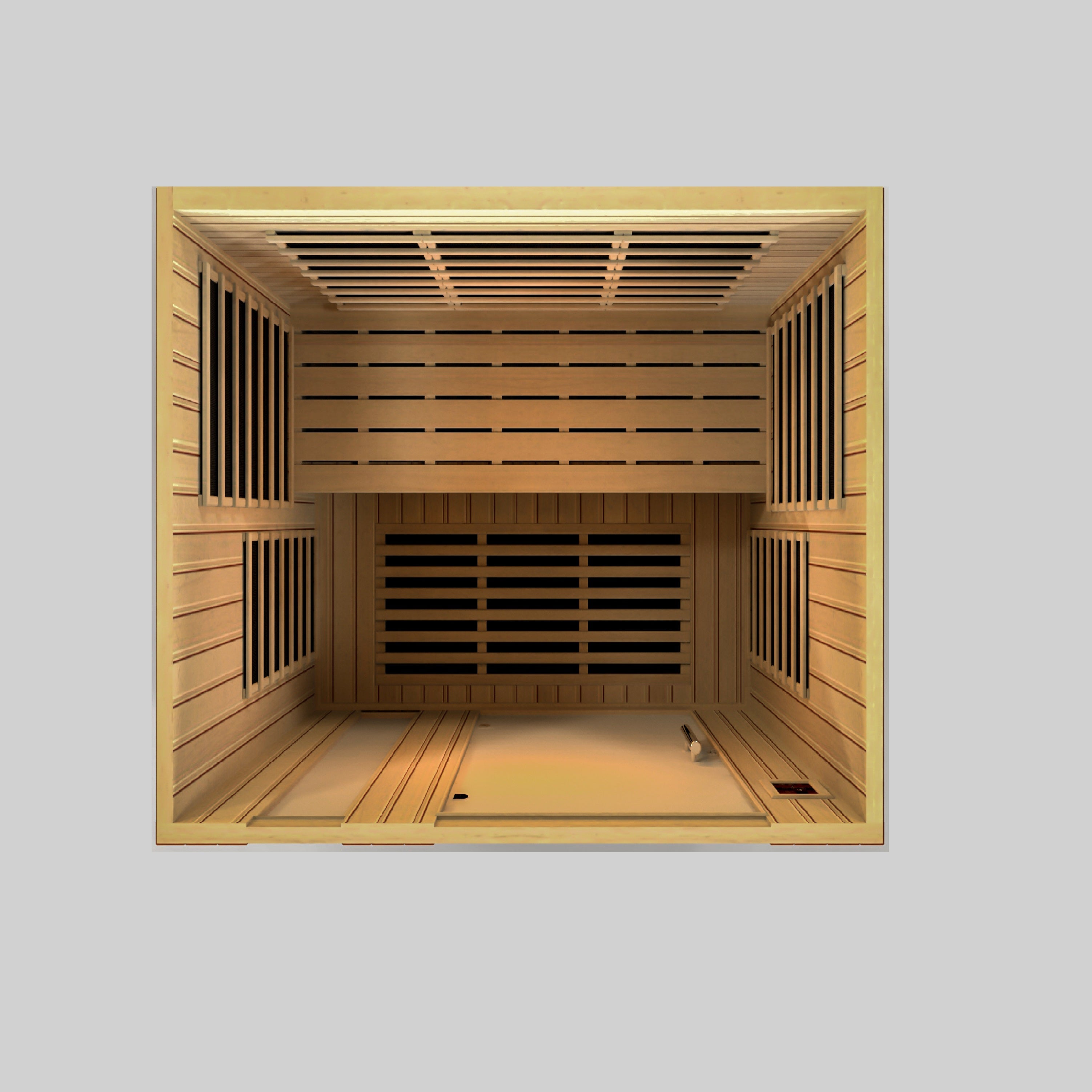 Golden Designs Dynamic Lugano 3 Person Ultra Low EMF FAR IR Sauna (DYN-6336-02 Elite)