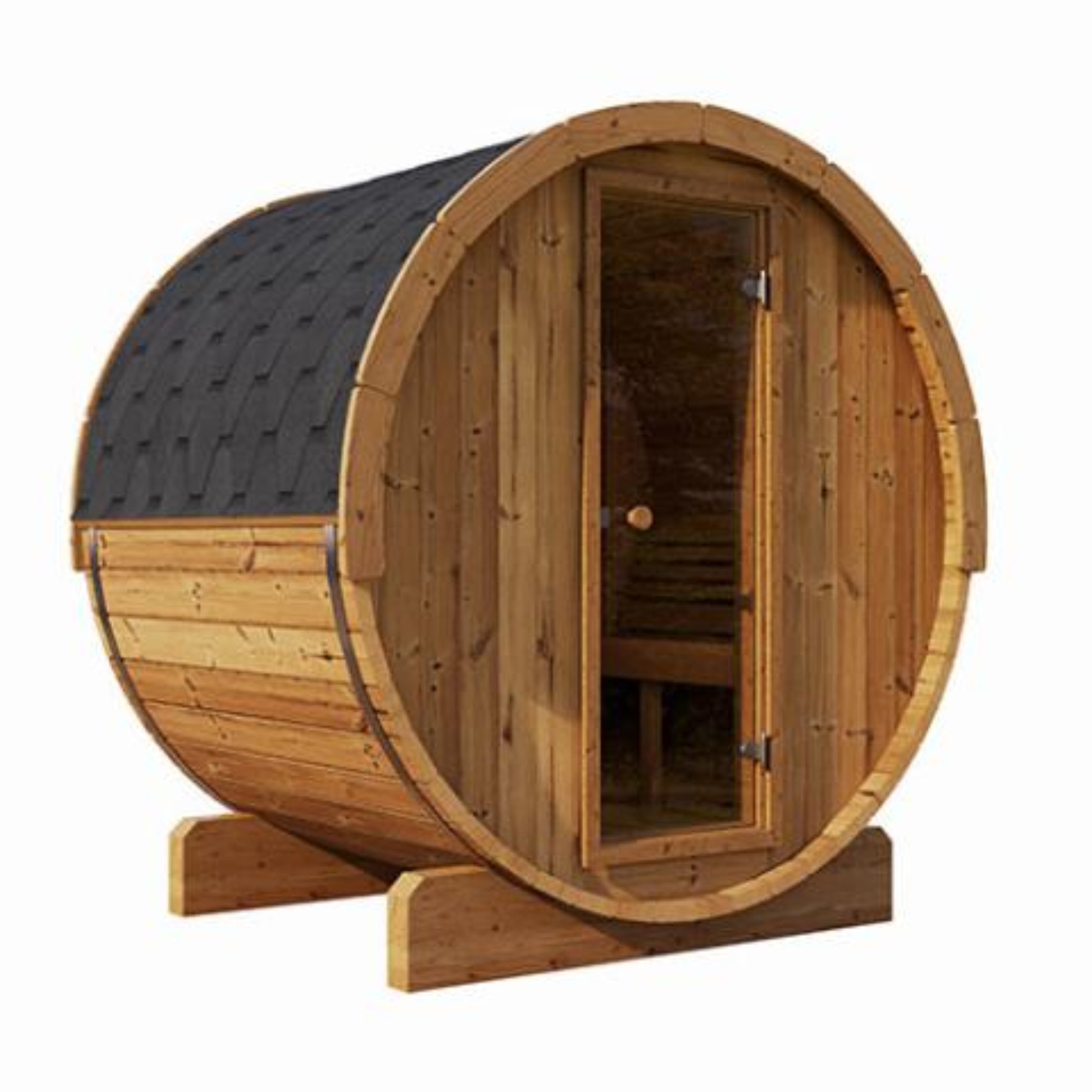 SaunaLife Model E6 3 Person Barrel Sauna
