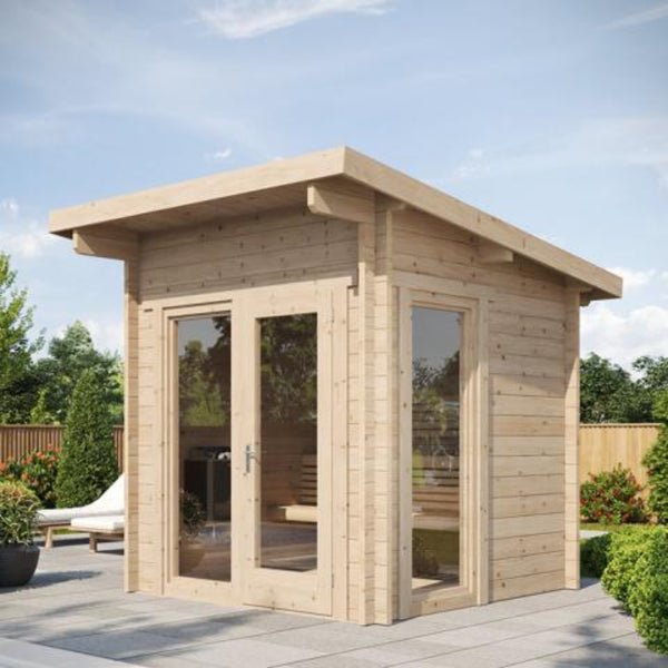 SaunaLife Model G4 6-Person Garden Series Outdoor Home Sauna Kit