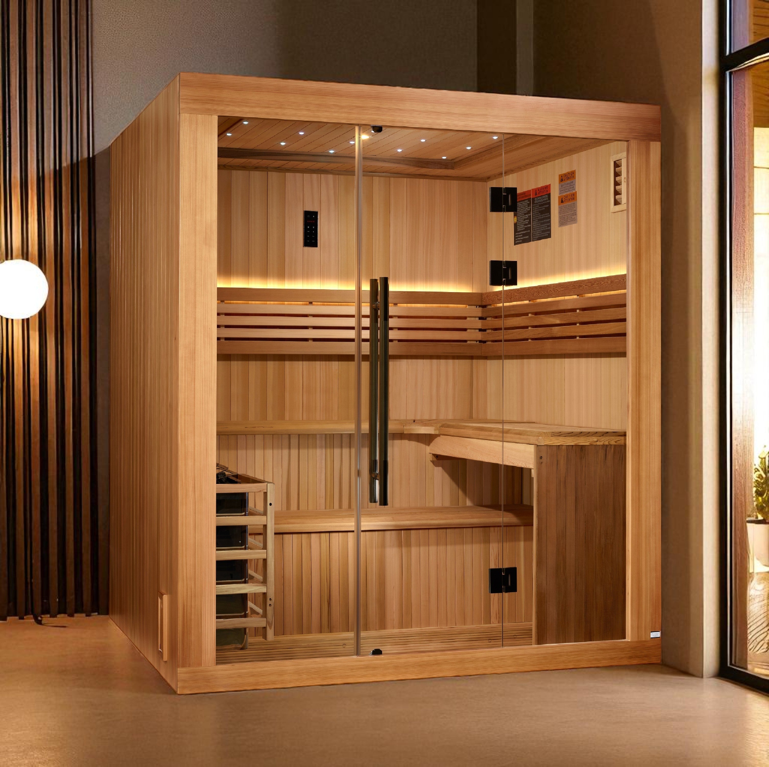 Golden Designs 2025 Updated Osla 6 Person Traditional Sauna (GDI-7689-02)
