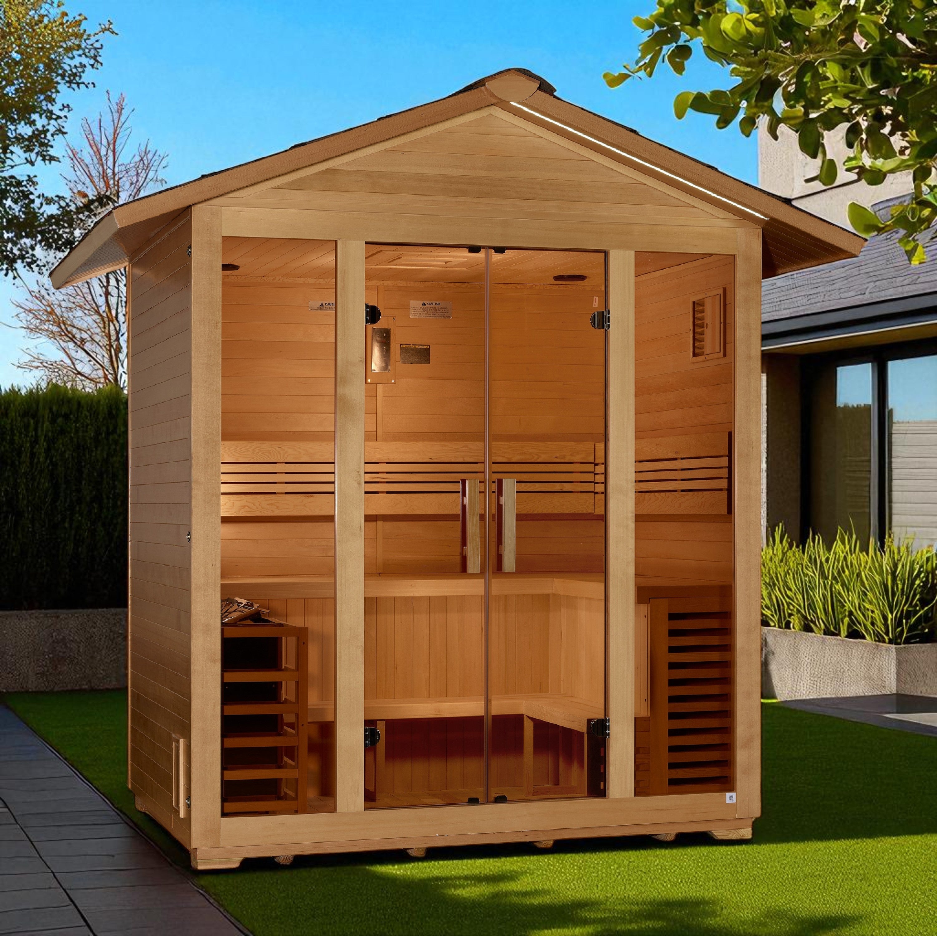 Golden Designs Vorarlberg 5 Person Traditional Outdoor Sauna (GDI-8105-01)