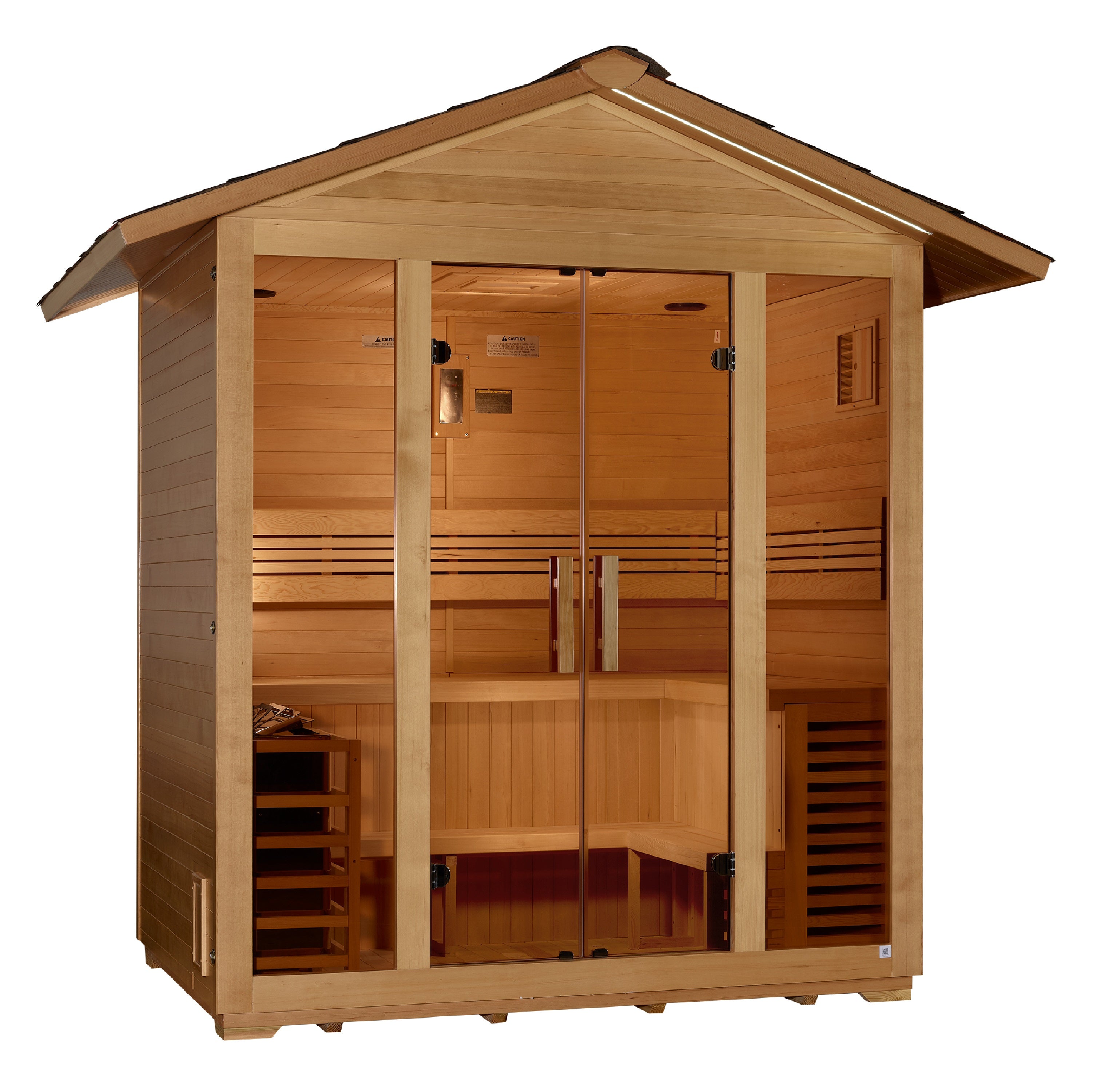 Golden Designs Vorarlberg 5 Person Traditional Outdoor Sauna (GDI-8105-01)