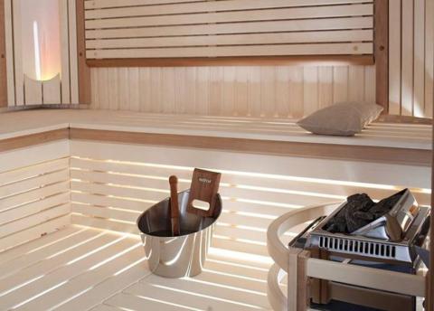 Harvia Topclass Series 8kW Stainless Steel Sauna Heater at 240V 1PH with Built-In Time and Temperature Controls