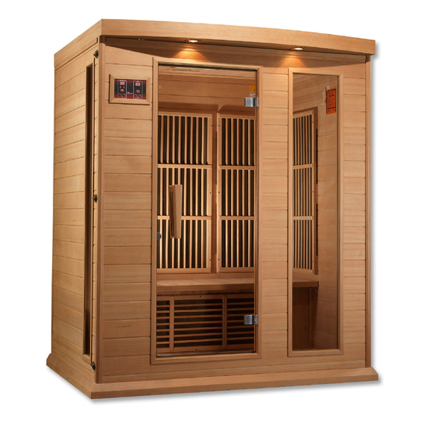 Golden Designs Maxxus 3 Person Low EMF FAR IR Sauna (MX-K306-01)