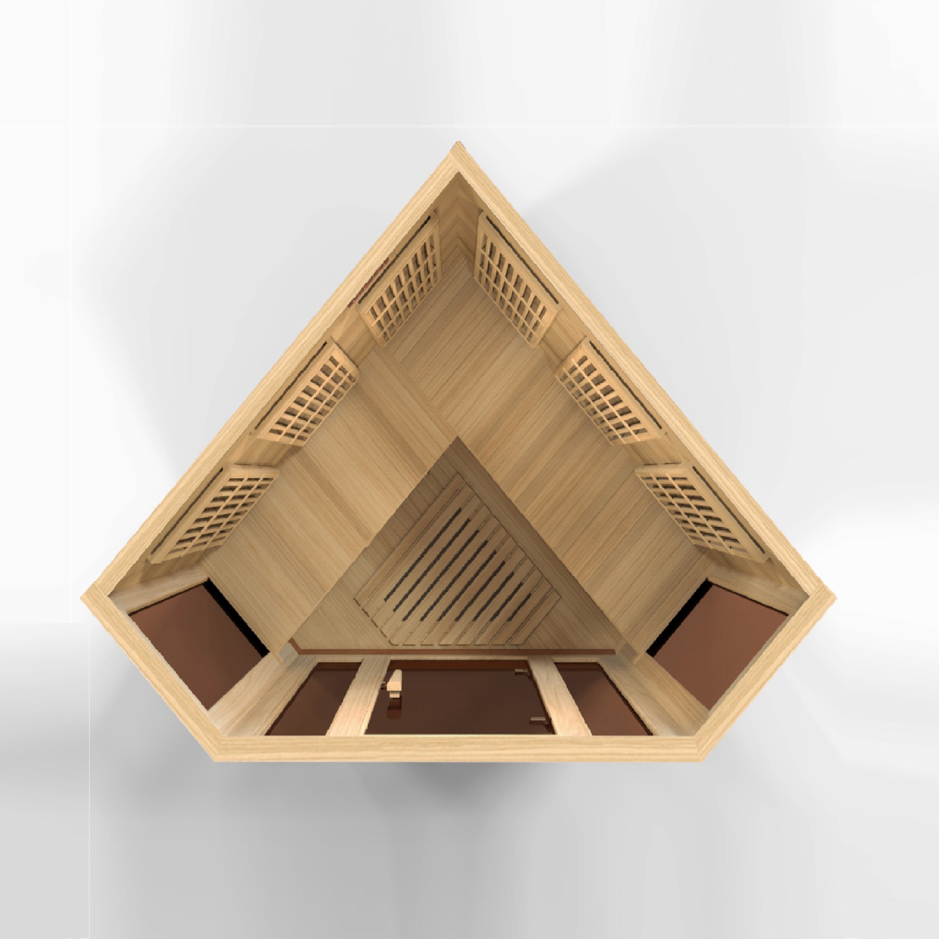 Golden Designs Maxxus 3 Person Low EMF FAR IR Sauna (MX-K356-01)