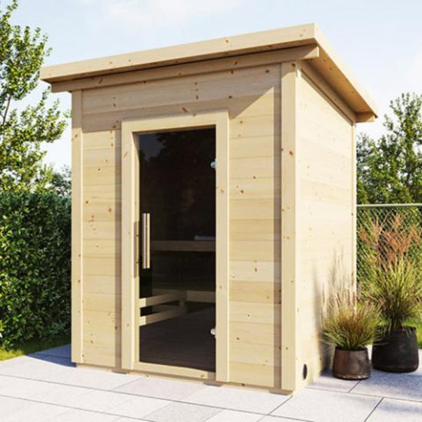 SaunaLife Model G2 4 Person Outdoor Home Sauna Kit