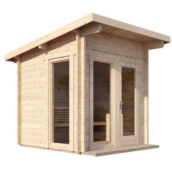 SaunaLife Model G4 6-Person Garden Series Outdoor Home Sauna Kit