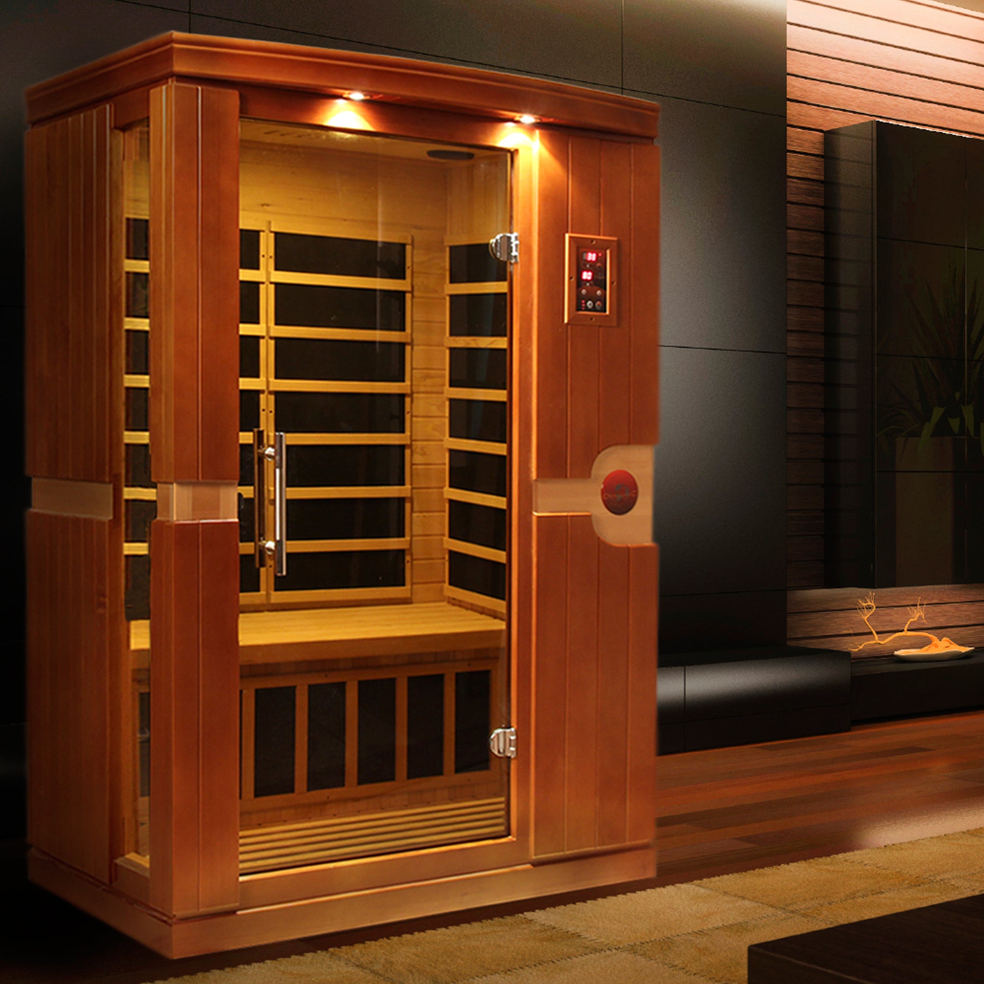 Golden Designs Dynamic "Venice" 2 Person Low EMF Far IR Sauna (DYN-6210-01)